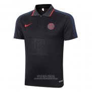 Camiseta Polo del Paris Saint-Germain 2020/2021 Negro y Gris