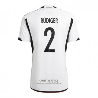 Camiseta Alemania Jugador Rudiger Primera 2022