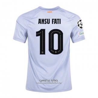 Camiseta Barcelona Jugador Ansu Fati Tercera 2022/2023