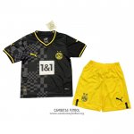 Camiseta Borussia Dortmund Segunda Nino 2022/2023
