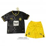 Camiseta Borussia Dortmund Segunda Nino 2022/2023