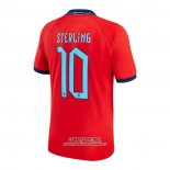 Camiseta Inglaterra Jugador Sterling Segunda 2022