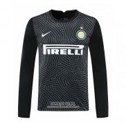 Camiseta Inter Milan Portero Manga Larga 2020/2021 Negro