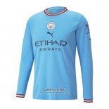 Camiseta Manchester City Primera Manga Larga 2022/2023