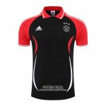 Camiseta Polo del Ajax 2022/2023 Negro y Rojo