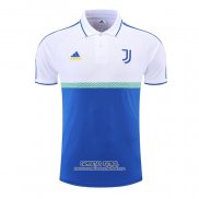 Camiseta Polo del Juventus 2022/2023 Blanco y Azul