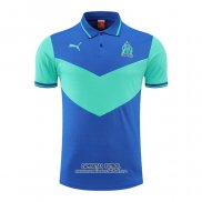 Camiseta Polo del Olympique Marsella 2022/2023 Azul y Verde