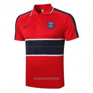 Camiseta Polo del Paris Saint-Germain 2020/2021 Rojo y Azul