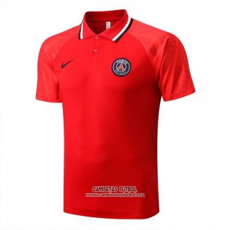 Camiseta Polo del Paris Saint-Germain 2022/2023 Rojo