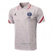 Camiseta Polo del Paris Saint-Germain Jordan 2021/2022 Gris