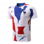 Camiseta de Entrenamiento Francia 2022/2023 Blanco Rojo Azul