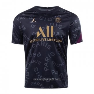 Camiseta de Entrenamiento Paris Saint-Germain Jordan 2020/2021 Negro