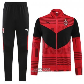 Chandal de Chaqueta del AC Milan 2022/2023 Rojo