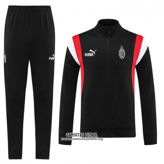 Chandal de Chaqueta del AC Milan 2023/2024 Negro