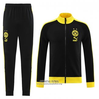 Chandal de Chaqueta del Borussia Dortmund 2023/2024 Negro