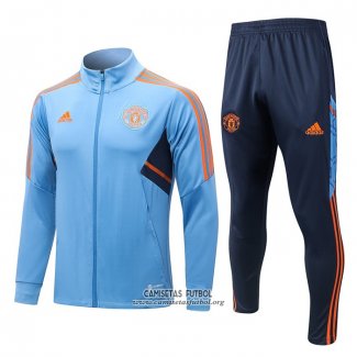 Chandal de Chaqueta del Manchester United 2022/2023 Azul