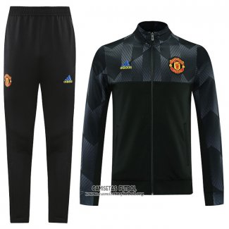 Chandal de Chaqueta del Manchester United Special 2021/2022 Negro