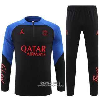 Chandal de Sudadera del Paris Saint-Germain Jordan 2022/2023 Negro