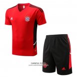 Chandal del Bayern Munich Manga Corta 2022/2023 Rojo - Pantalon Corto