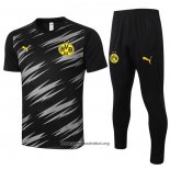 Chandal del Borussia Dortmund Manga Corta 2020/2021 Negro