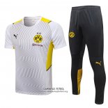 Chandal del Borussia Dortmund Manga Corta 2021/2022 Blanco