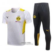 Chandal del Borussia Dortmund Manga Corta 2021/2022 Blanco