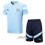 Chandal del Manchester City Manga Corta 2022/2023 Azul - Pantalon Corto
