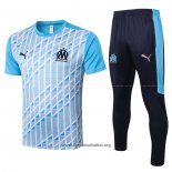 Chandal del Olympique Marsella Manga Corta 2020/2021 Azul