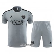 Chandal del Paris Saint-Germain Jordan Manga Corta 2023/2024 Gris - Pantalon Corto