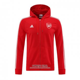 Chaqueta con Capucha del Arsenal 2022/2023 Rojo