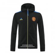 Chaqueta con Capucha del Manchester United 2021/2022 Negro