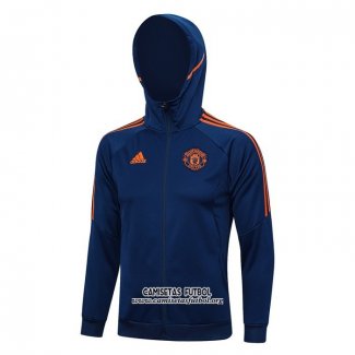 Chaqueta con Capucha del Manchester United 2023/2024 Azul