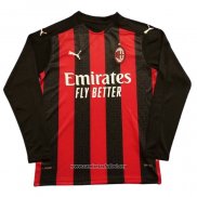 Camiseta AC Milan Primera Manga Larga 2020/2021