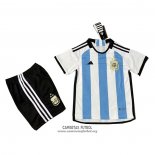 Camiseta Argentina 3 Estrellas Primera Nino 2022