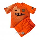 Camiseta Barcelona Portero Nino 2021/2022 Naranja