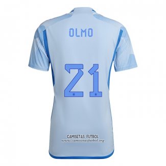 Camiseta Espana Jugador Olmo Segunda 2022