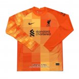 Camiseta Liverpool Portero Manga Larga 2021/2022 Naranja