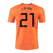 Camiseta Paises Bajos Jugador F.De Jong Primera 2020/2021
