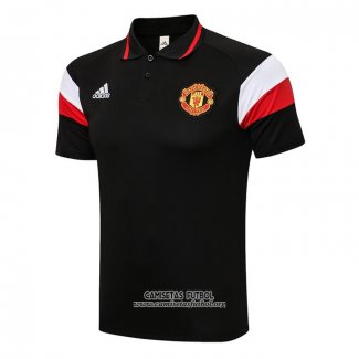 Camiseta Polo del Manchester United 2021-2022 Negro