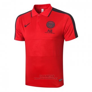 Camiseta Polo del Paris Saint-Germain 2020/2021 Rojo