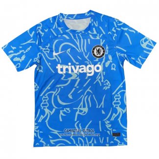 Camiseta de Entrenamiento Chelsea 2022 Azul Claro