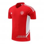 Camiseta de Entrenamiento Manchester United 2022/2023 Rojo