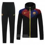 Chandal con Capucha del Barcelona 2020/2021 Negro