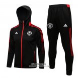 Chandal con Capucha del Manchester United 2021/2022 Negro