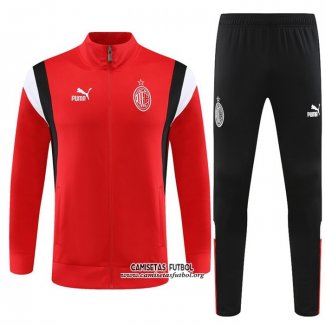 Chandal de Chaqueta del AC Milan 202023/2024 Rojo