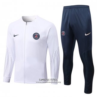 Chandal de Chaqueta del Paris Saint-Germain 2022/2023 Blanco