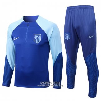 Chandal de Sudadera del Atletico Madrid 2022/2023 Azul