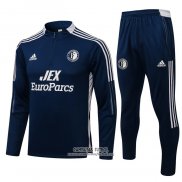 Chandal de Sudadera del Feyenoord 2021/2022 Azul