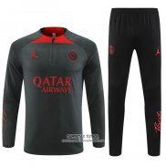 Chandal de Sudadera del Paris Saint-Germain Jordan 2022/2023 Gris