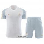 Chandal del Argelia Manga Corta 2023/2024 Blanco - Pantalon Corto